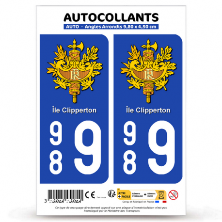 989 Ile Clipperton - Armoiries