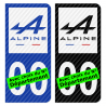 Autocollant plaque d'immatriculation Alpine - Carbone-Style